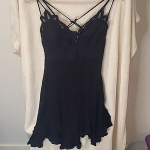 Item#21 Lace Mini Little Black Dress XL